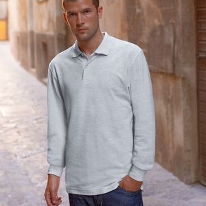 Fruit Of The Loom Premium Long Sleeve Polo Shirt